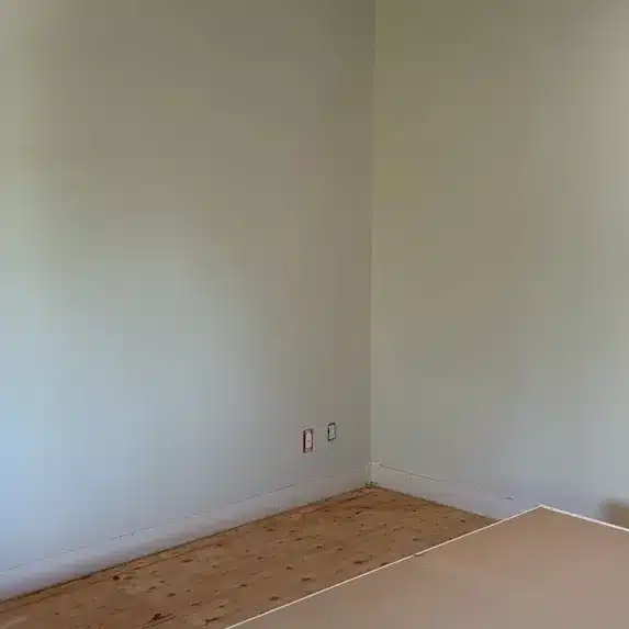 Empty room with light-colored walls