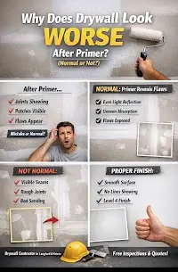 Drywall primer flaws and solutions explained